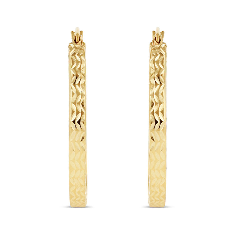 Arracadas De Oro Amarillo 10K (25 Mm Aprox.) image number null