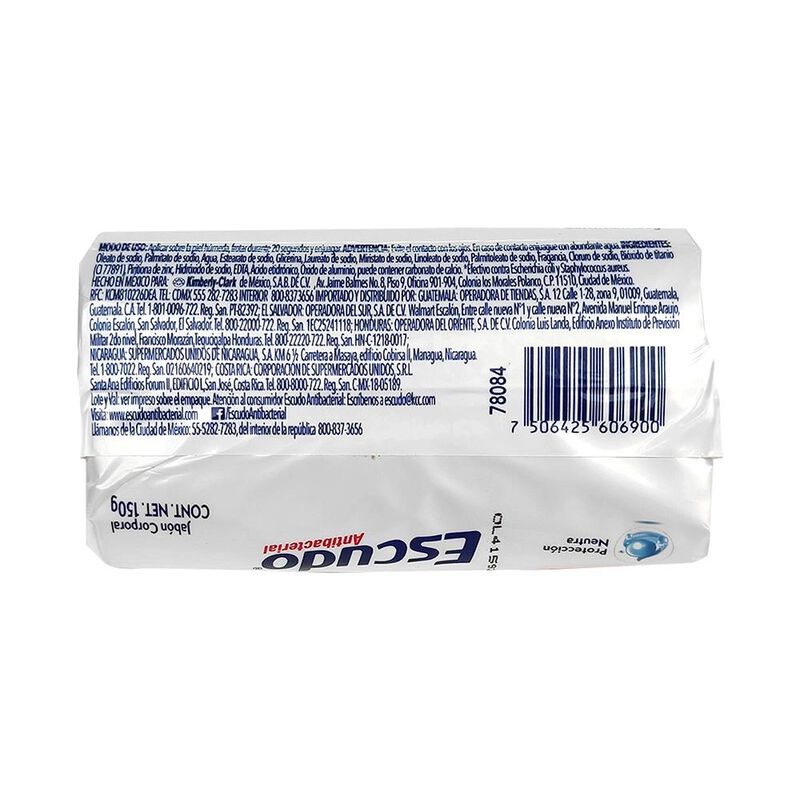 Jabon Escudo Blanco Proteccion Neutro 150 G - 1... image number null
