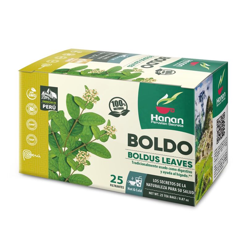 T&eacute; Hanan Boldo 25 Bolsas 100% Natural image number null