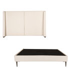 Cabecera Queen Size Dicasa Milan Con Base Cama Slim Crema