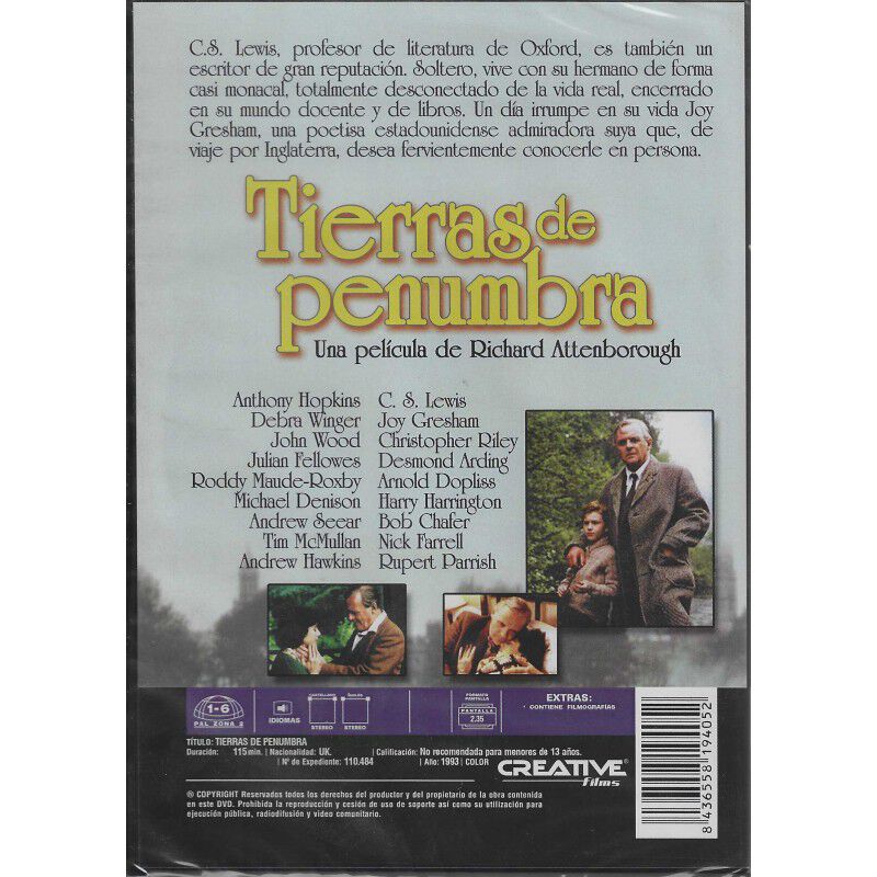 Tierras De Penumbra [dvd] (1993) Shadowlands image number null