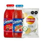 Clamato Cubano 473 Ml + Clamato 473 Ml + Sabritas Crema Y Especias 44 Gr