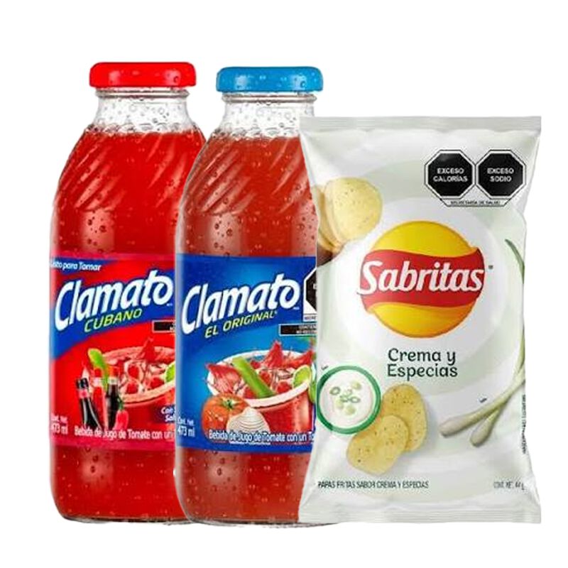 Clamato Cubano 473 Ml + Clamato 473 Ml + Sabrit... image number null