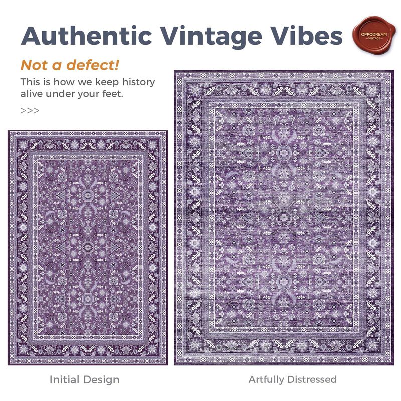 Alfombra Oppodream 244x152 Cm Violeta Vintage L... image number null