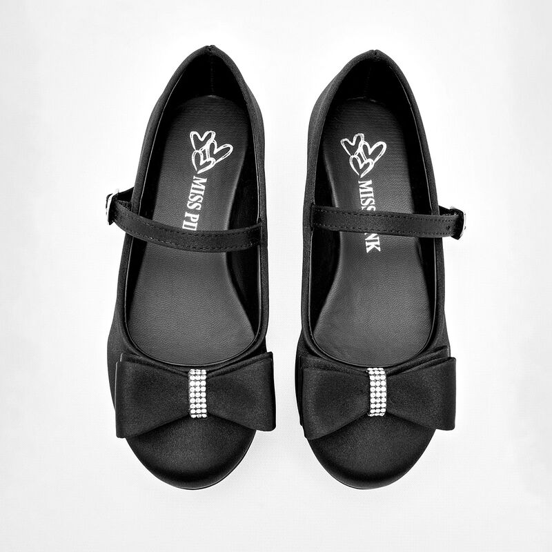 Miss Pink Zapato para ni&ntilde;a negro satin image number null