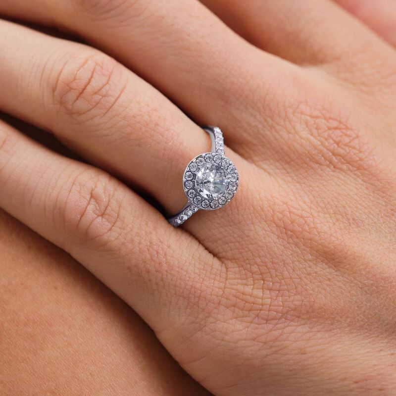 Anillo de Compromiso LuckyLy Nima Baño Oro Rosa... image number null