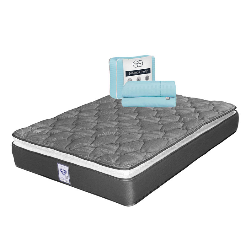 Colch&oacute;n Aries King Size+1 juego de S&aacute;banas Trin... image number null