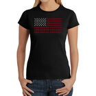Camiseta Word Art Para Mujer - God Bless America- Negro