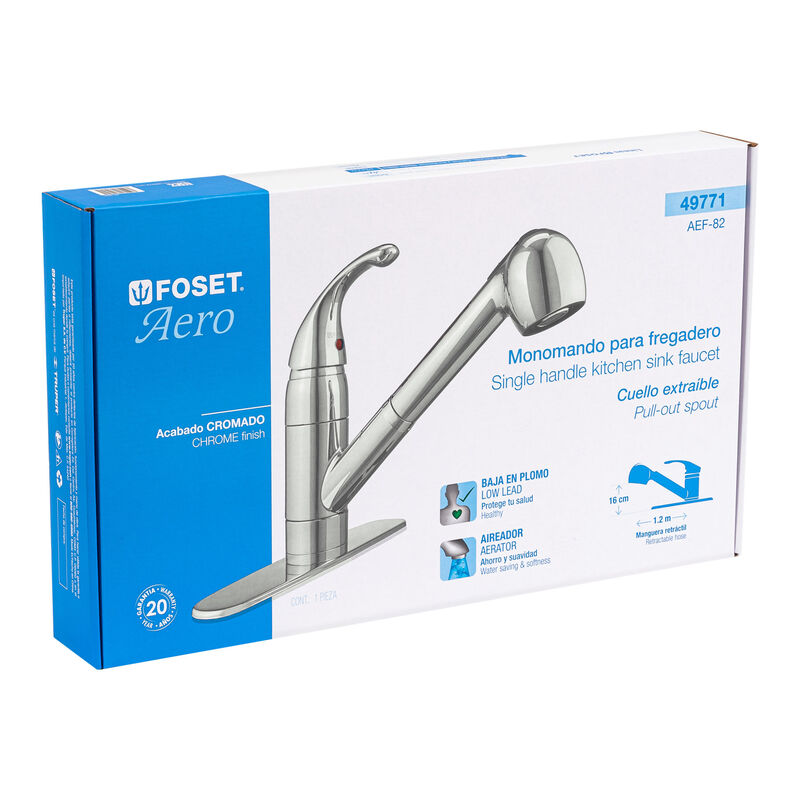 Monomando Nariz Retráctil para Fregadero Foset ... image number null