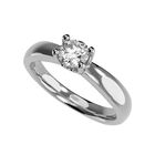 Anillo de Compromiso de 14K con Diamante de Laboratorio 0.50 CT F VS1 Talla 7 ORO BLANCO 14K &ndash; / M406-50-14W-LG-7