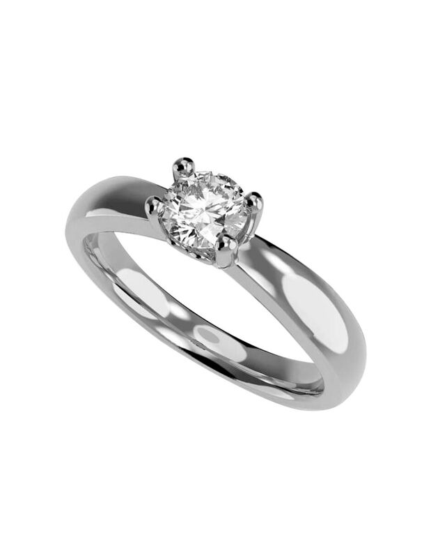 Anillo de Compromiso de 14K con Diamante de Lab... image number null