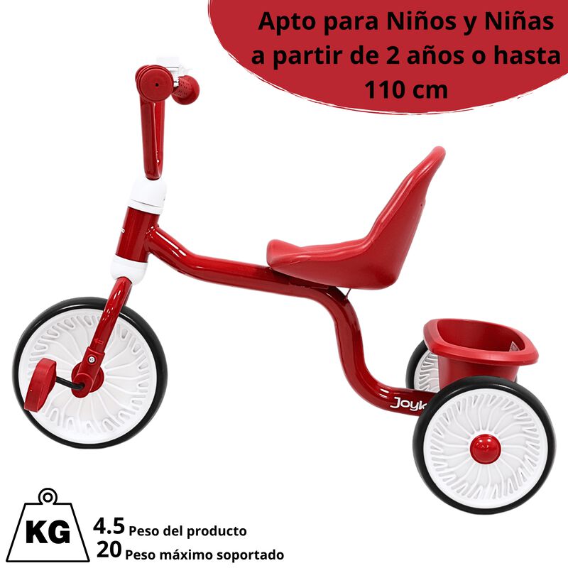 Triciclo para Ni&ntilde;os Asiento Ajustable Ruedas de... image number null