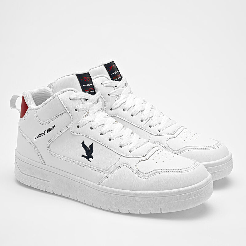 American Fire tenis para hombre blanco rojo cod... image number null
