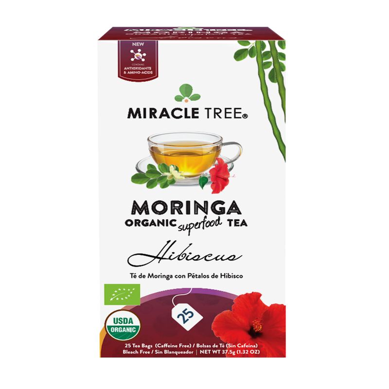 T&eacute; Miracle Tree De Moringa Y Hibisco &ndash; 25 Bolsa... image number null
