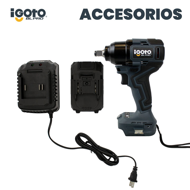 Llave De Impacto Desatornillador Inal&aacute;mbrica Br... image number null