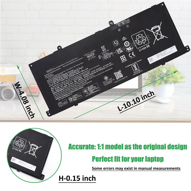 Bater&iacute;a Para Port&aacute;til Rhkrkqn Gd03xl 11.58v 59.... image number null
