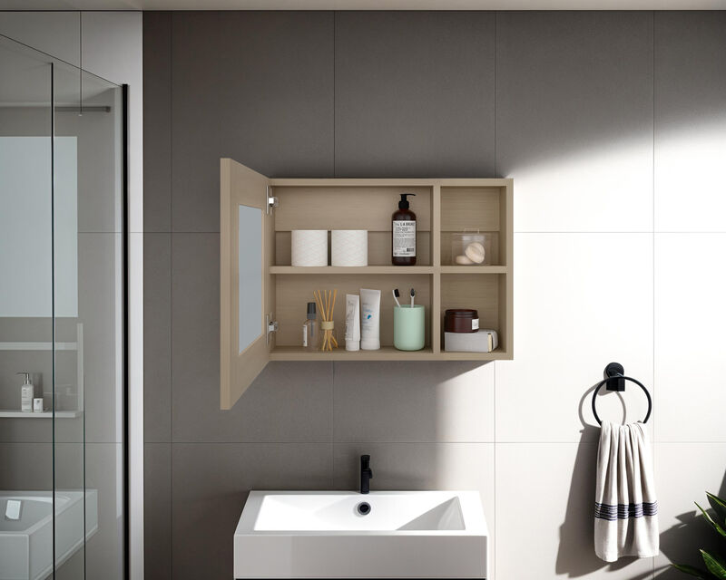 Gabinete De Ba&ntilde;o Nilo Rovere Puerta Espejo Virt... image number null