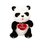 Regalo San Valent&iacute;n Peluche Oso Panda Sentado Coraz&oacute;n Te Amo