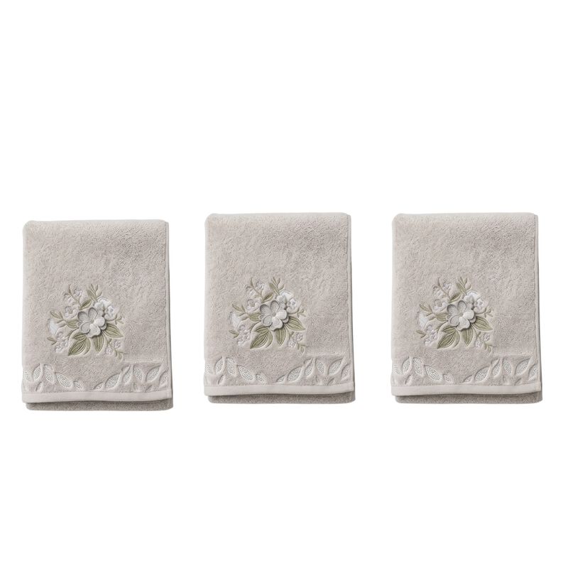 Set De 3 Toallas De Ba&ntilde;o Gris Premium 70x140 Cm... image number null
