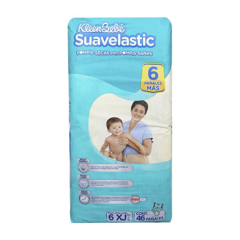 Pa&ntilde;ales Kleenbebe Suavelastic Xjbo E6 40 Pzs image number null