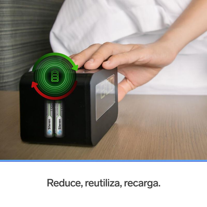 Paquete de 4 pilas recargables de alta capacida... image number null