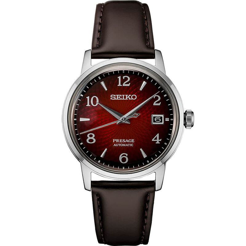 Reloj Seiko Presage Red Srpe41 Autom&aacute;tico Para ... image number null