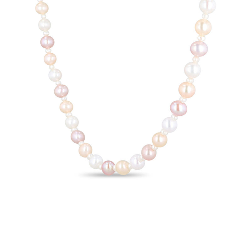 Collar Oro Amarillo 14k Con Perlas Multicolor |... image number null