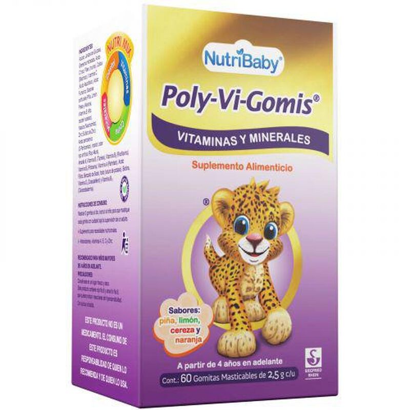 Suplemento Alimenticio Poly-vi-gomis 60 Piezas image number null