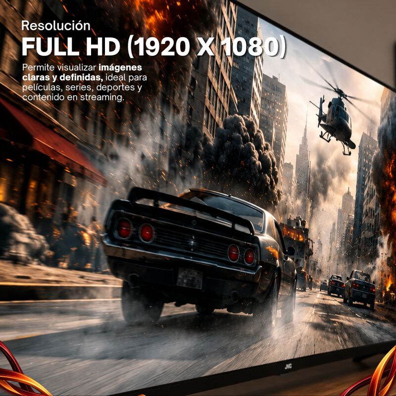 Jvc Pantalla Smart Tv 40 Pulgadas Full Hd Led R... image number null