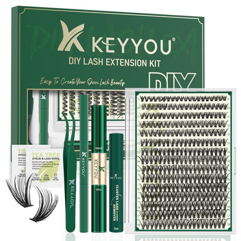 Kit De Extensi&oacute;n De Pesta&ntilde;as Diy Keyyou, 300 Un... image number null