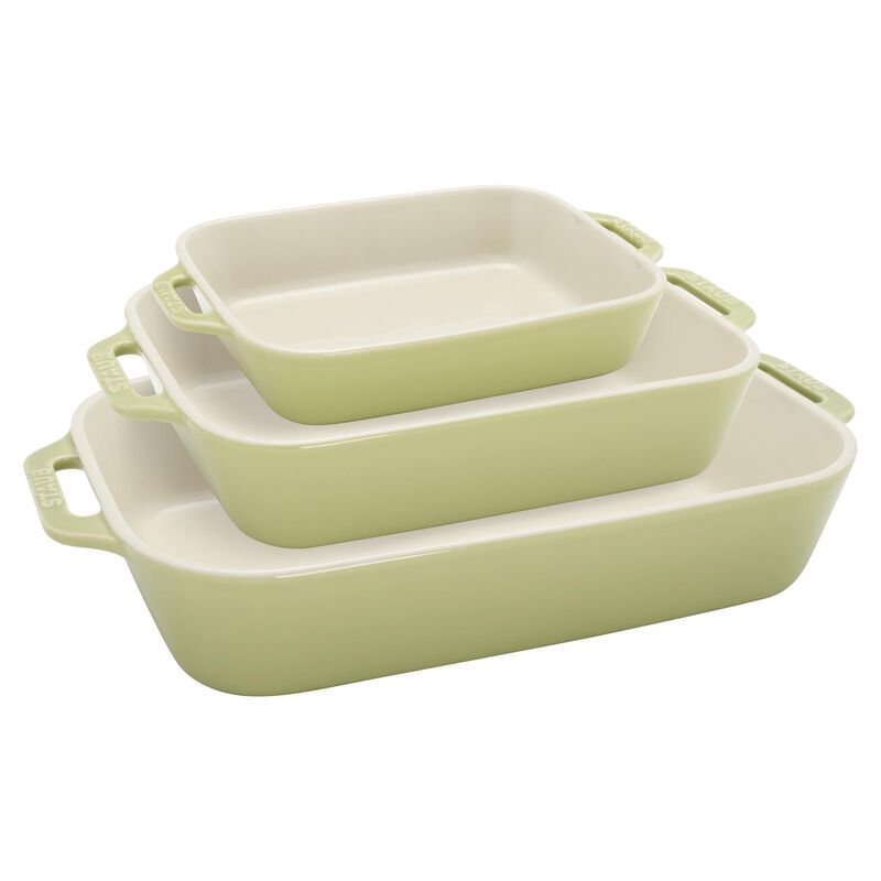 Cazuelas Staub 3 Piezas Rectangulares Verde Pas... image number null