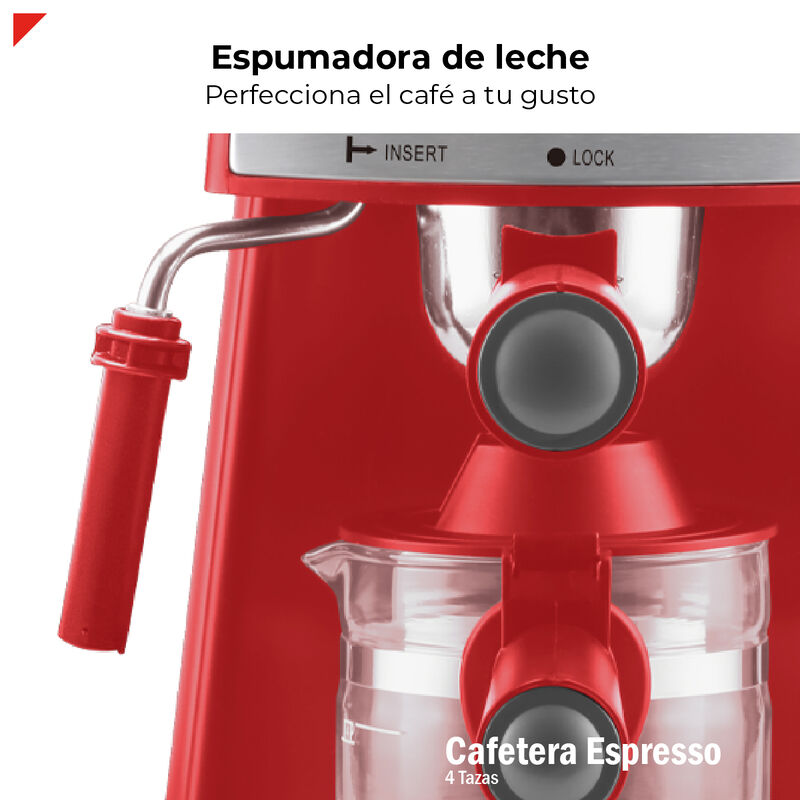 Bogner Cafetera Espresso 4 Tazas Con Espumador ... image number null