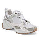 Moramora Tenis urbano para mujer blanco plata gris