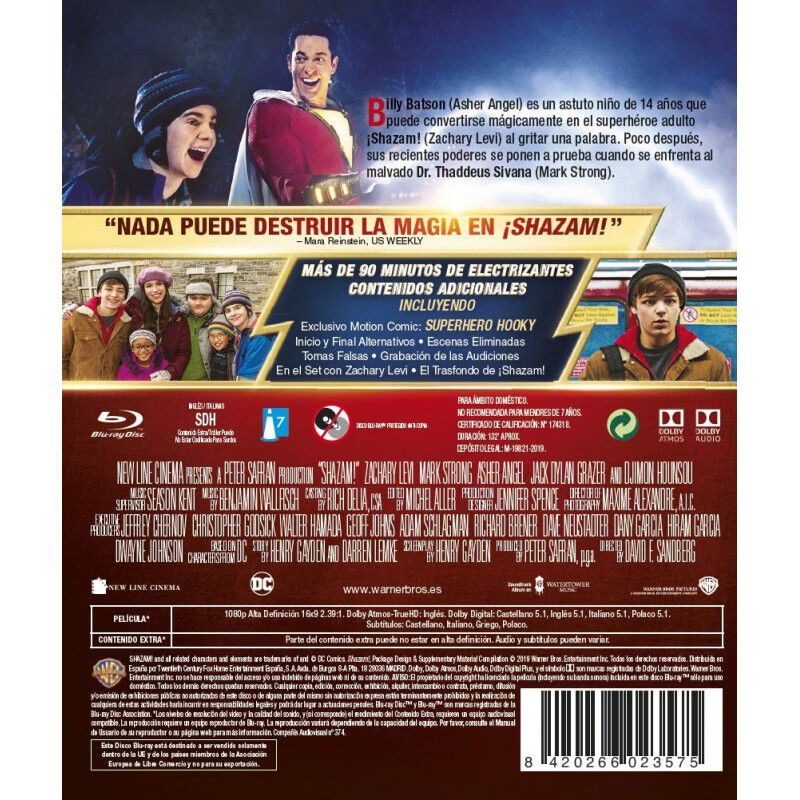 &iexcl;Shazam! Blu-ray [Blu-ray] image number null