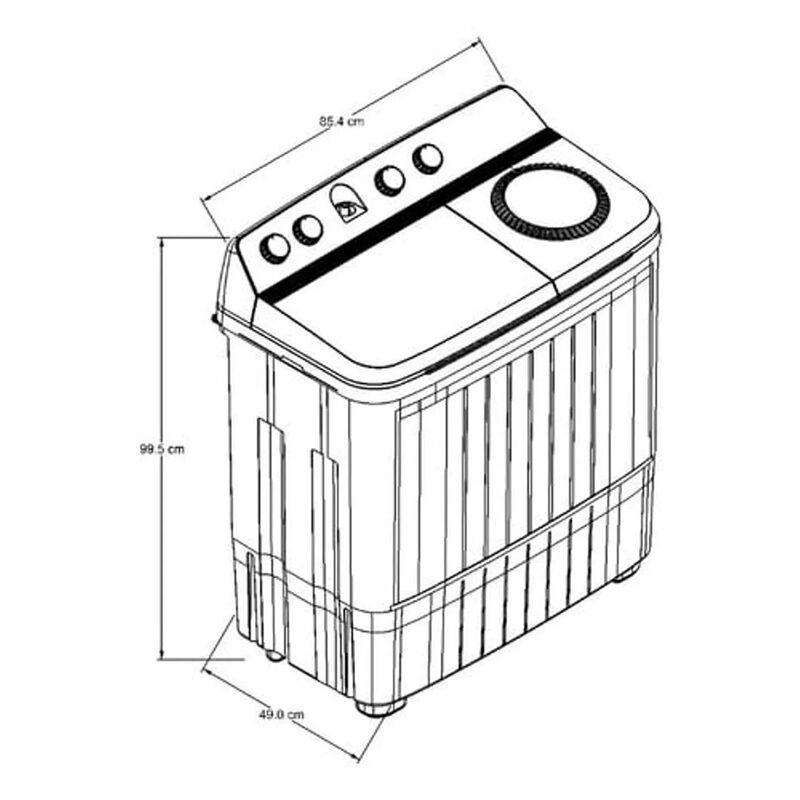 Lavadora Semiautom&aacute;tica Acros Dos tinas MaxSpin... image number null