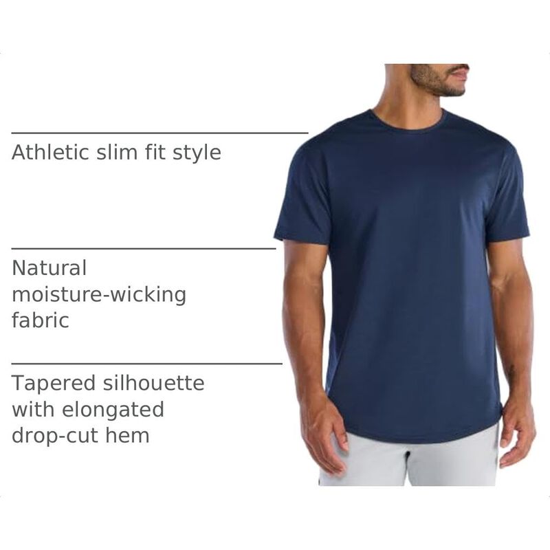 Camiseta BYLT para Hombre Corte Ca&iacute;do Slim Fit ... image number null