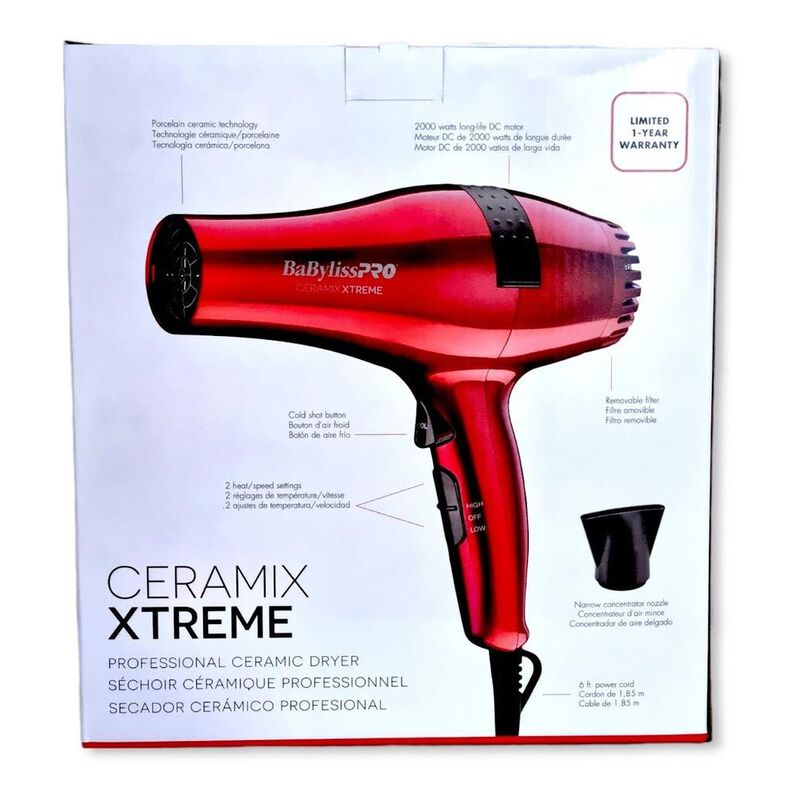 Secadora De Cabello Babylisspro Ceramix Xtreme ... image number null