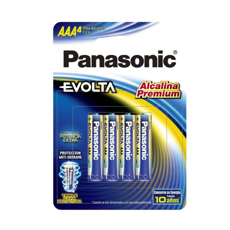 Pila Panasonic Evolta Alcalina AAA Con 4 Piezas... image number null