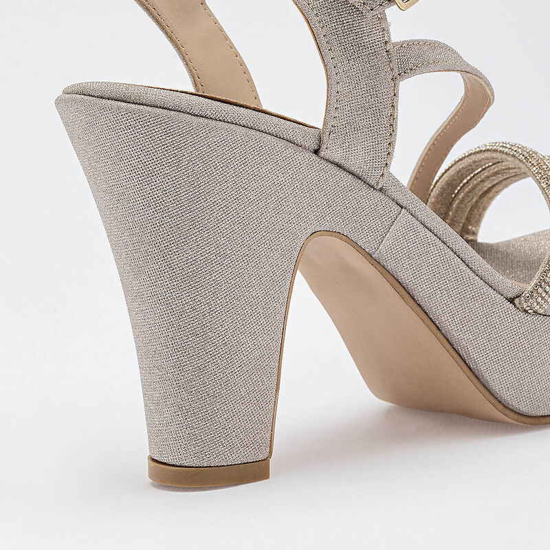 Stella zapatilla abierta para mujer dorado cod ... image number null