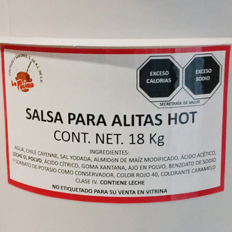 Salsa Picante Para Alitas Hot La Pócima 18 kg image number null