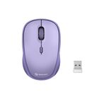 Steren Mini Mouse Inal&aacute;mbrico 800 / 1 200 / 1600 Dpi, Morado Com-5716mo