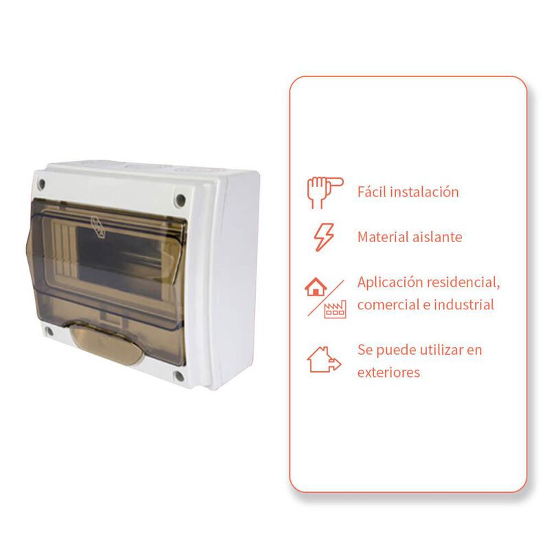 Centro de carga policarbonato 6-8 ventanas image number null