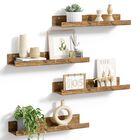 Repisas Upsimples 38 cm estilo madera r&uacute;stica - pack de 4