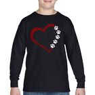 Camiseta De Manga Larga Word Art Para Ni&ntilde;o - Meow Heart - Negro