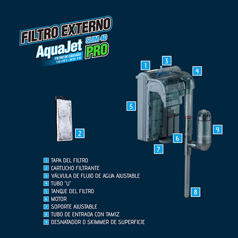 Lomas Filtro Externo Aquajet Slim Pro 40 L image number null