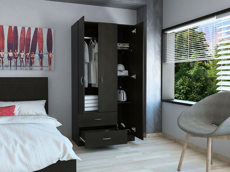 Closet América Wengue con Dos Cajones Virtual M... image number null