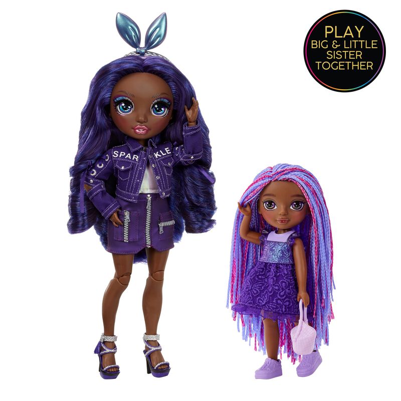 Mu&ntilde;eca Peque&ntilde;a Rainbow High Littles Indigo Bail... image number null