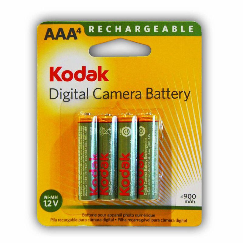 Pila Kodak Recargable AAA con 4 Piezas 1.2v 900... image number null