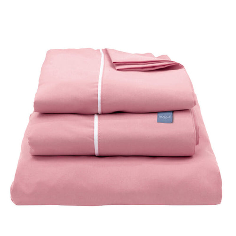 Juego de S&aacute;banas Queen Size Royal Touch Rosa image number null