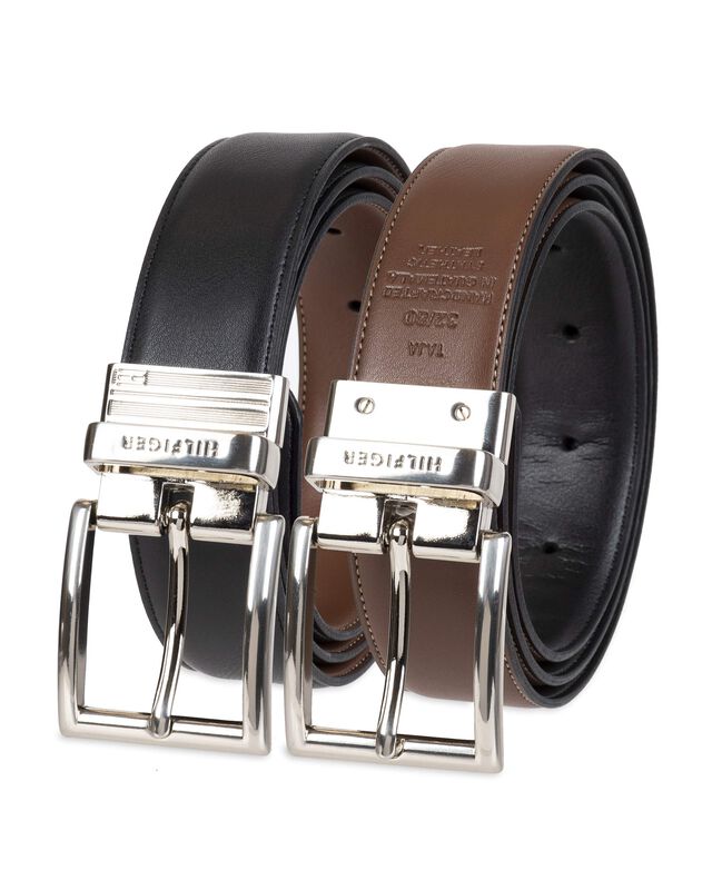 Cintur&oacute;n Tommy Hilfiger Reversible Negro/marr&oacute;n... image number null
